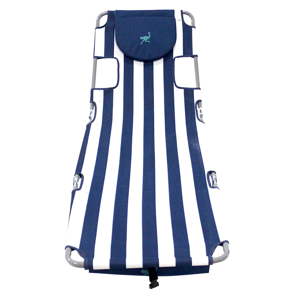 Striped Blue Backpack Beach Chair H87393