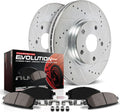 Rear Z23 Carbon Fiber Brake Pads with Drilled & Slotted Brake Rotors Kit K67296