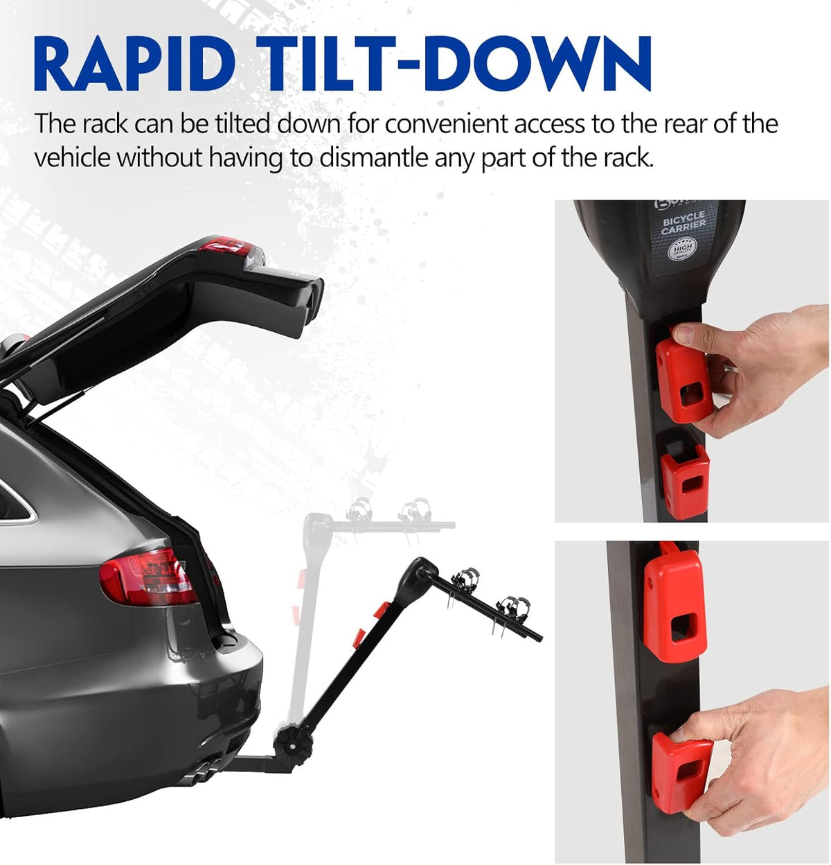 2-Bike Hitch Mount Carrier Rack D10178
