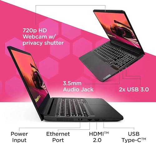 15.6" FHD IPS Display AMD Ryzen 5 5500H GeForce RTX 2050 32GB RAM 1TB PCIe SSD Backlit Keyboard Windows 11 Home Black Laptop F7972