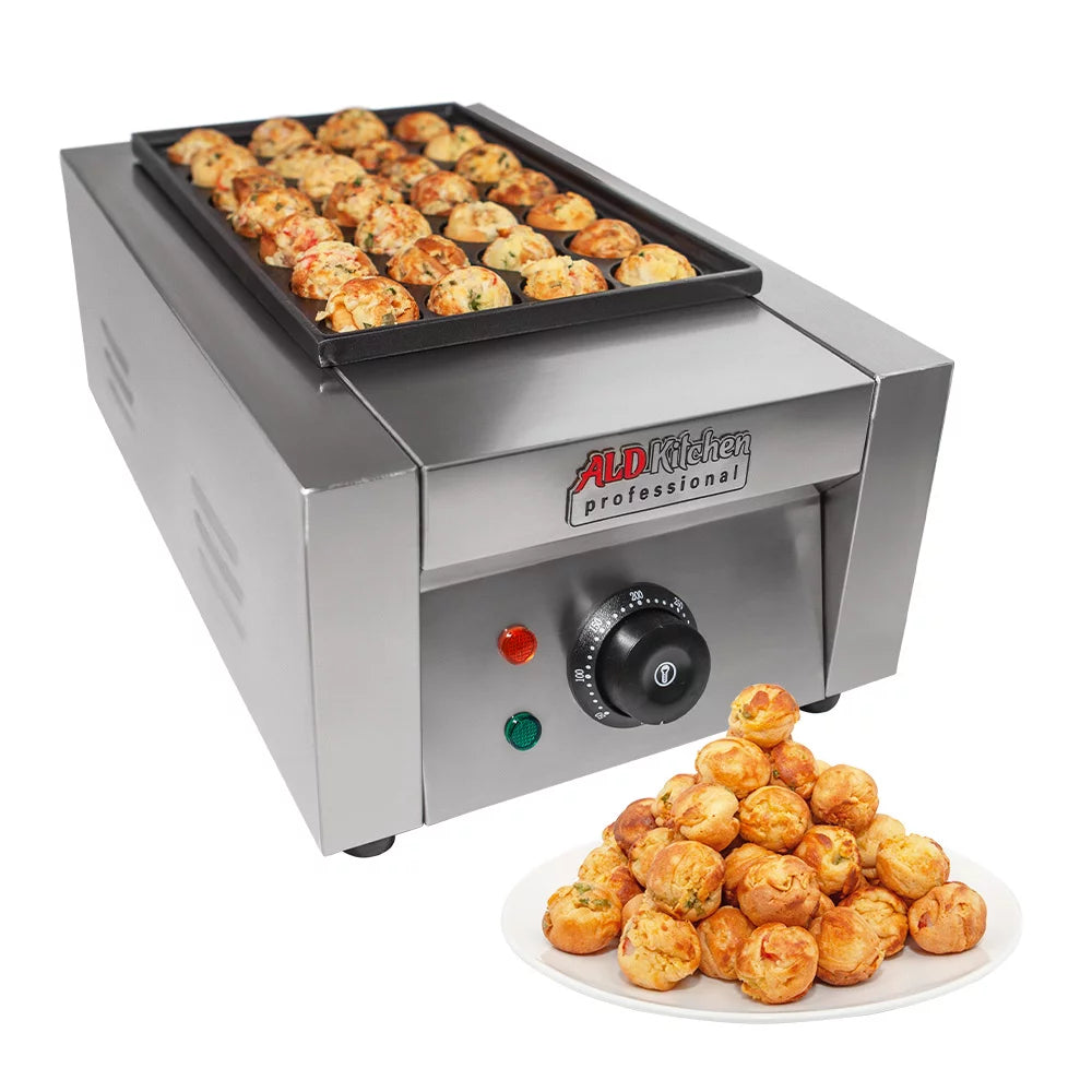 Takoyaki Electric Grill 28 Pcs Nonstick Stainless Steel O6788