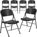 Black Plastic Folding Chair E3563