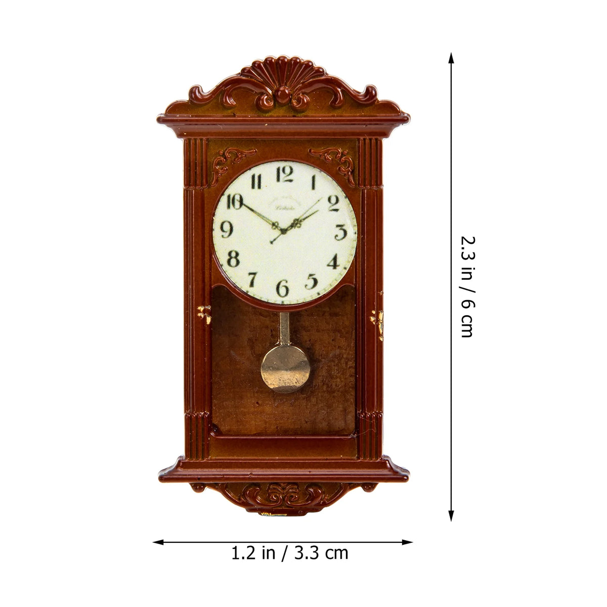 Mini Hanging Metal Doll House Clock Toy Q6052