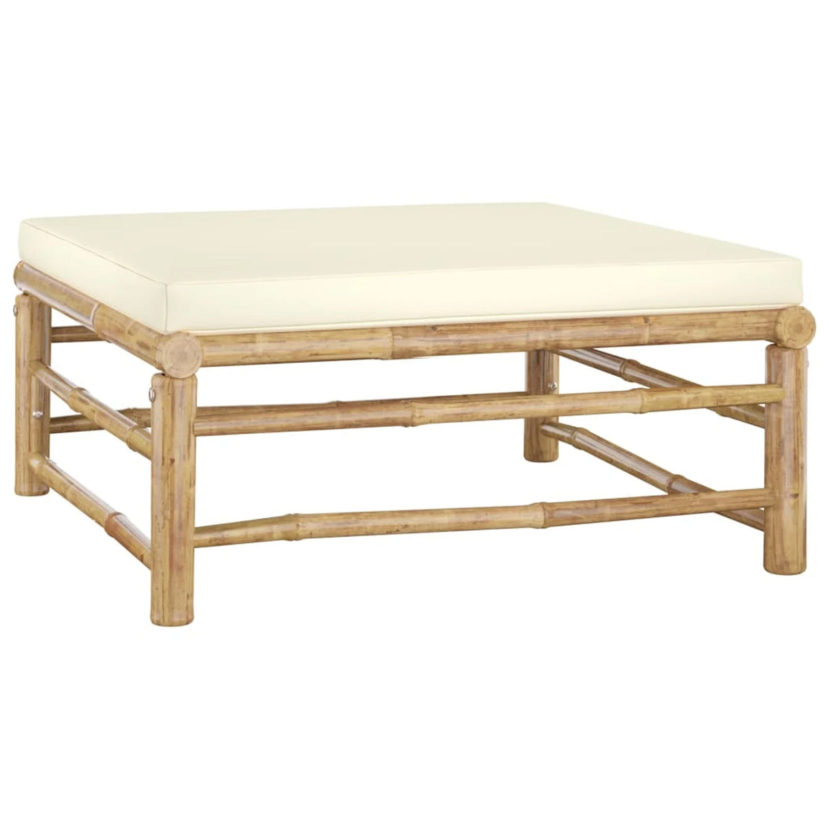9 Piece Outdoor Sectional Sofa Set with Table Stool Bamboo F60351