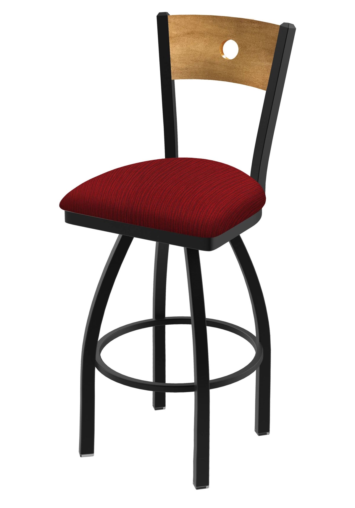 Black Wrinkle Finish Counter Stool with 360 Swivel L25658
