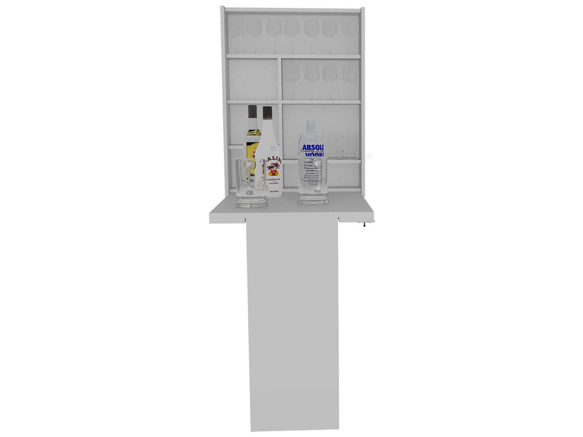 Foldable Table with Base and Shelves B453504
