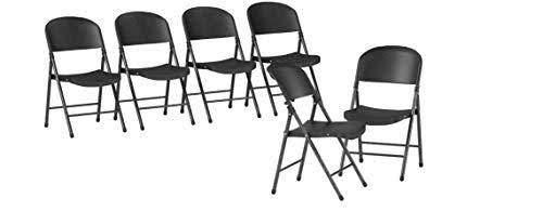 Black Plastic Folding Chair E3563