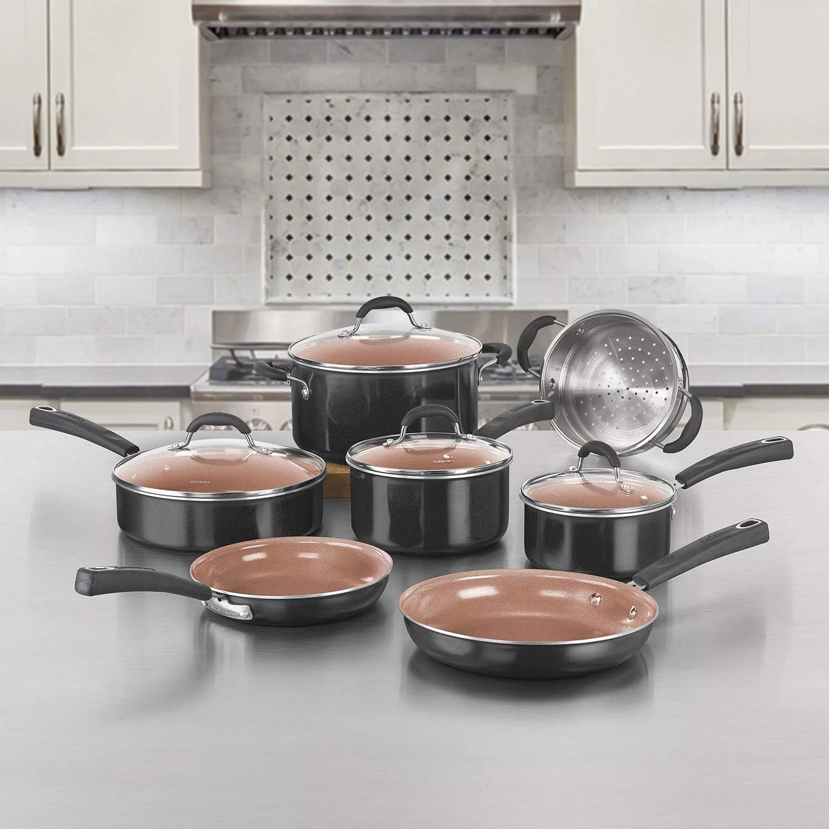11 Piece Non-stick Ceramic Cookware Set V768