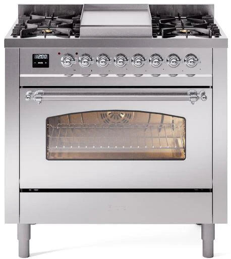 36 Dual Fuel Propane Gas Range Stainless Steel G45661