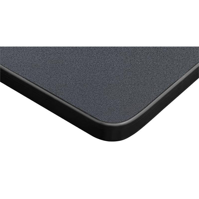Grey/Chrome Square X-Base Table Y3948