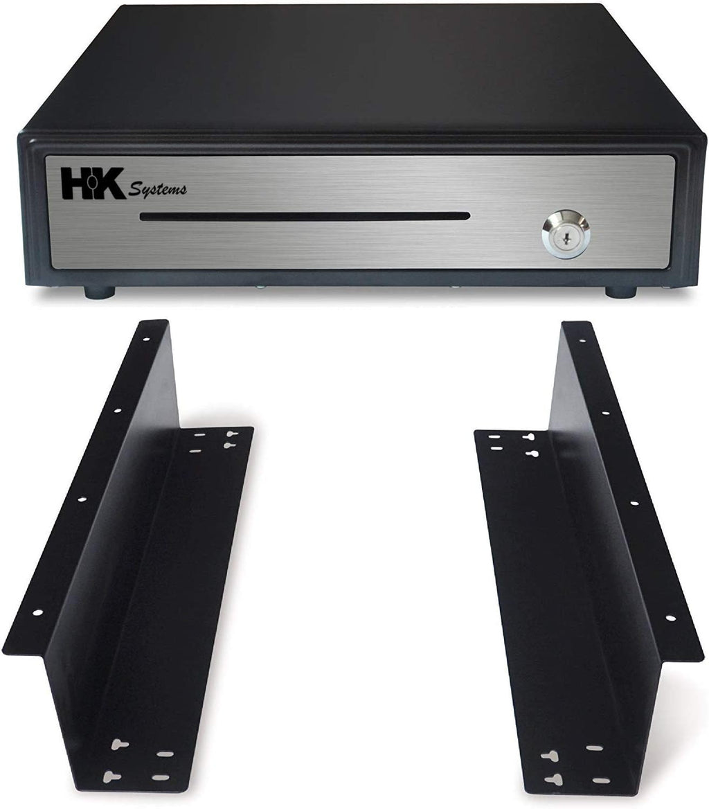 Heavy Duty Black Push Open Cash Drawer with Metal Bracket E3362
