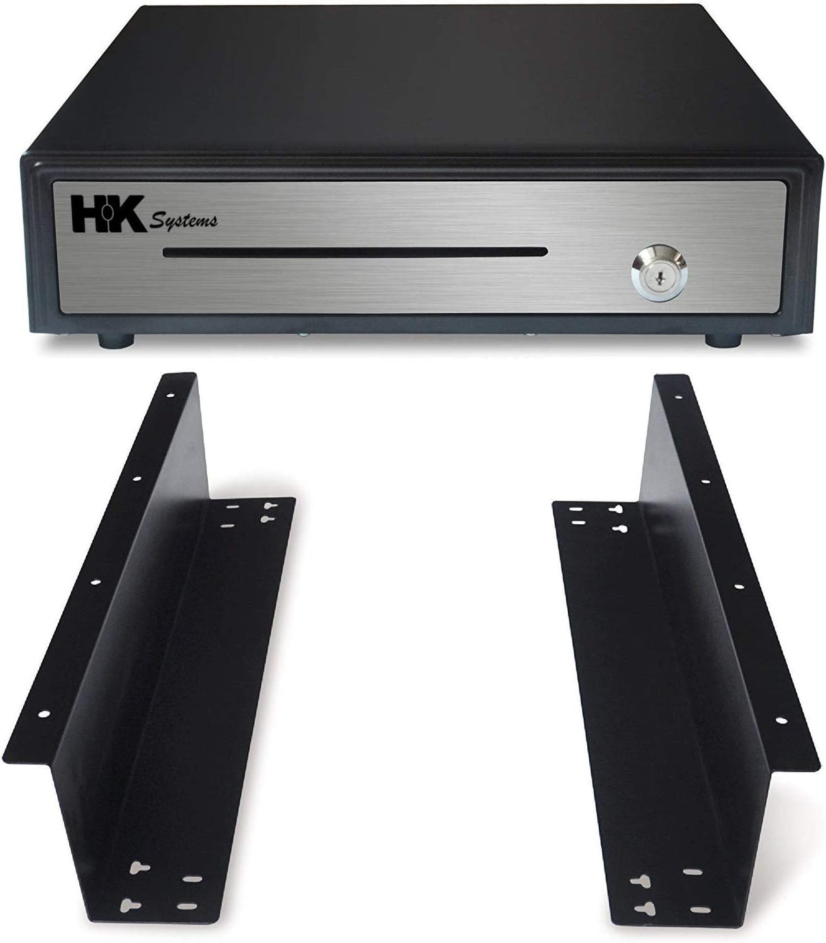 Heavy Duty Black Push Open Cash Drawer with Metal Bracket E3362