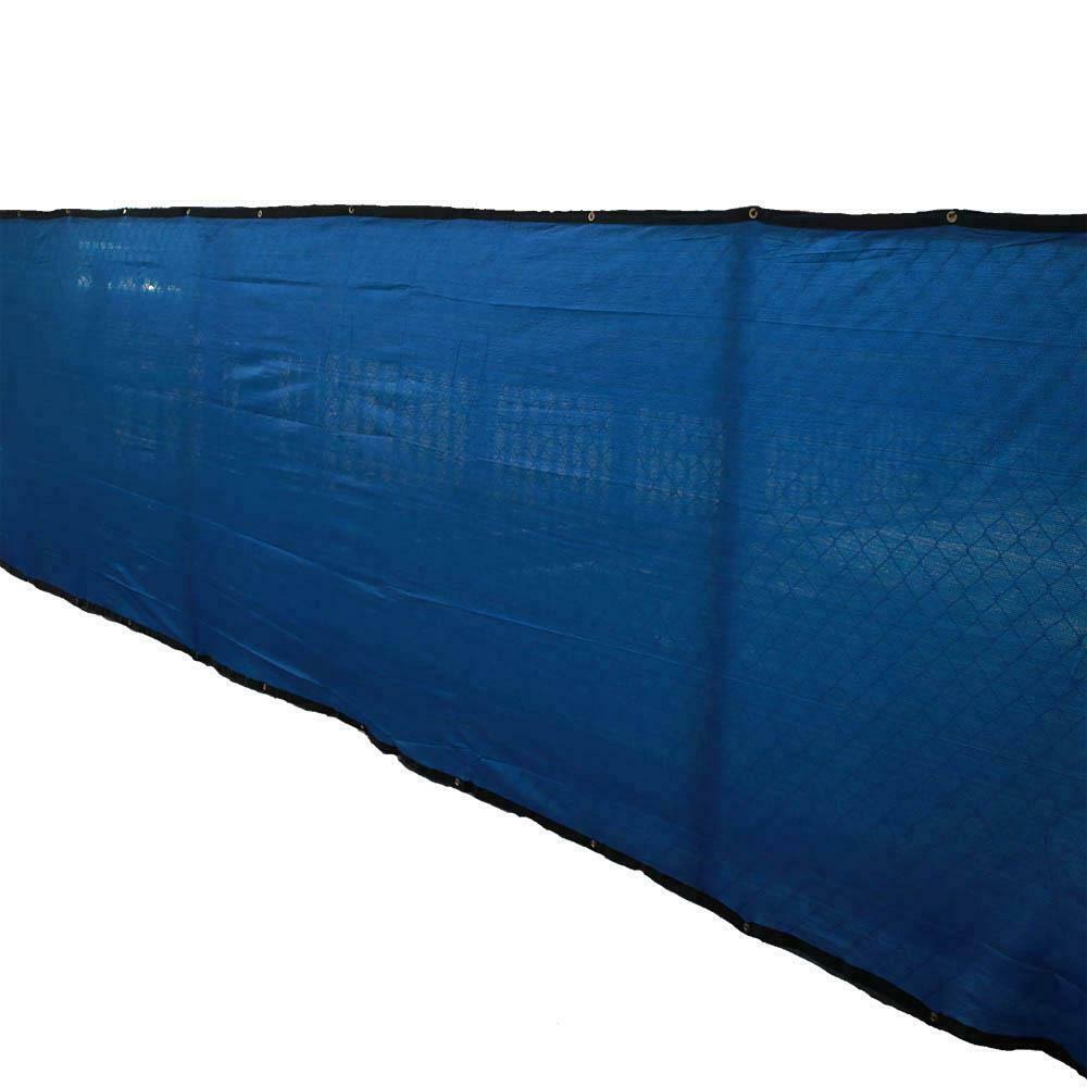 72 in. H x 600 in. W Polyethylene Blue Privacy Wind Screen Garden Fence X797