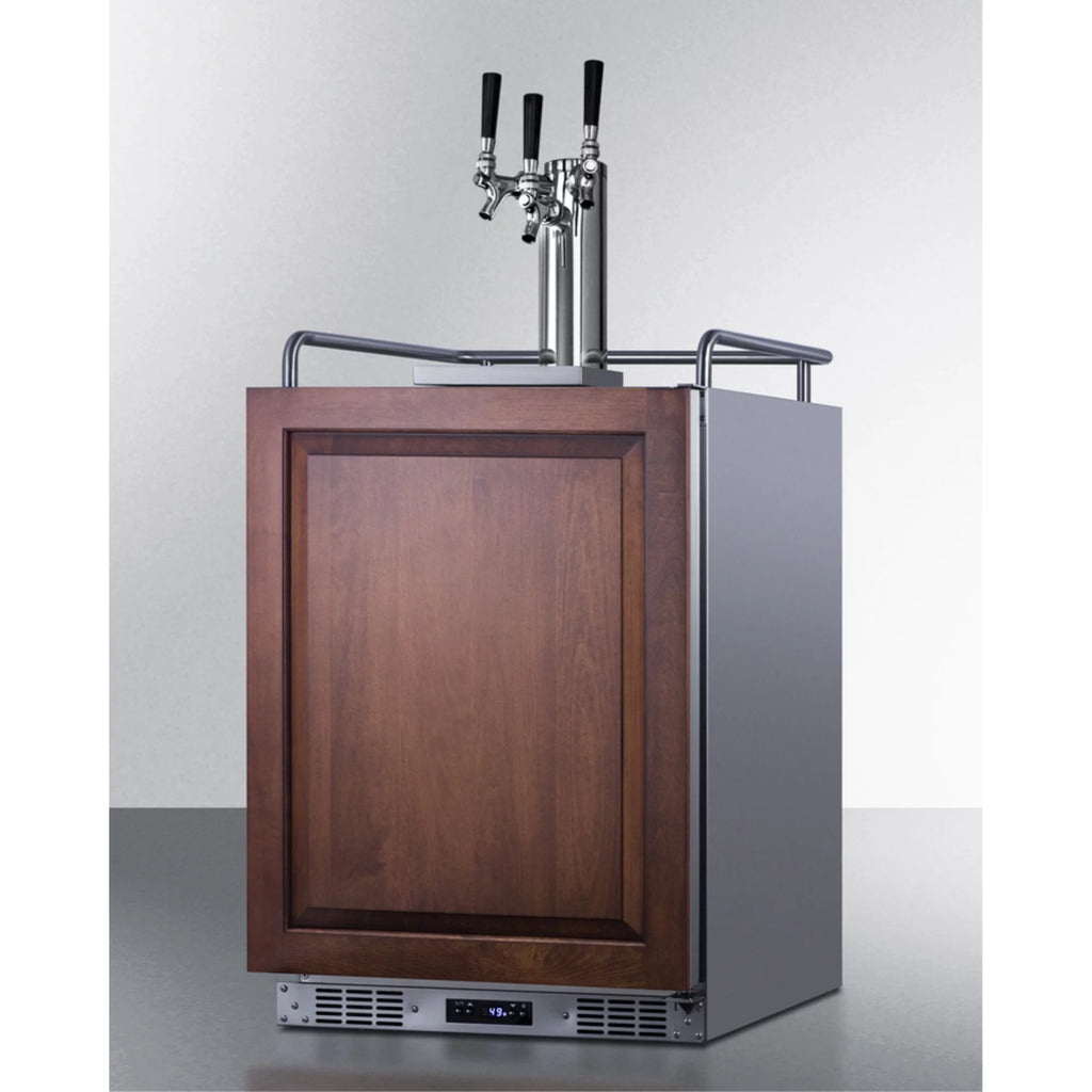 Built-in Undercounter Triple Tap Beer Kegerator Stainless Steel K996702