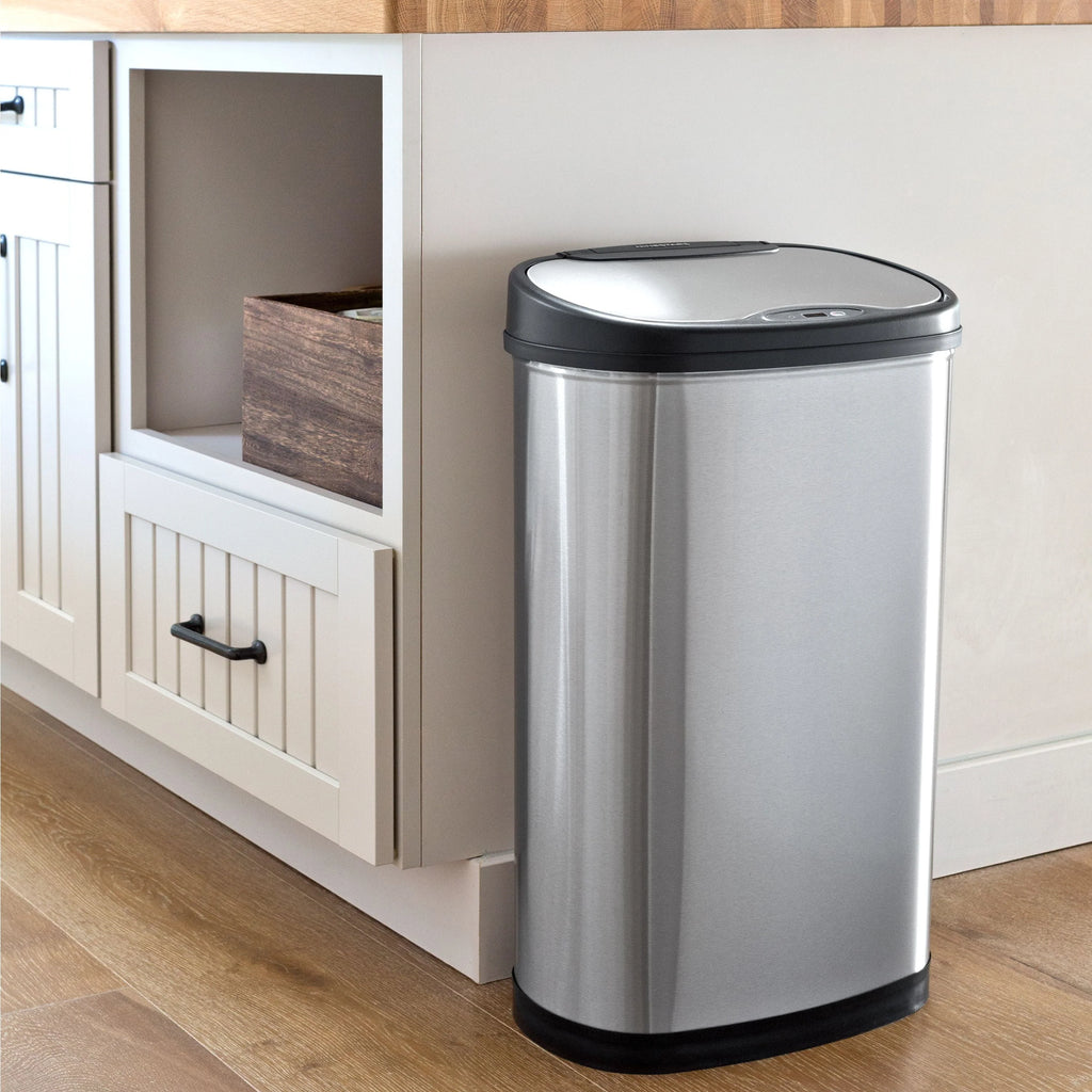 13.2 Gallon Stainless Steel Motion Sensor Trash Can F5505