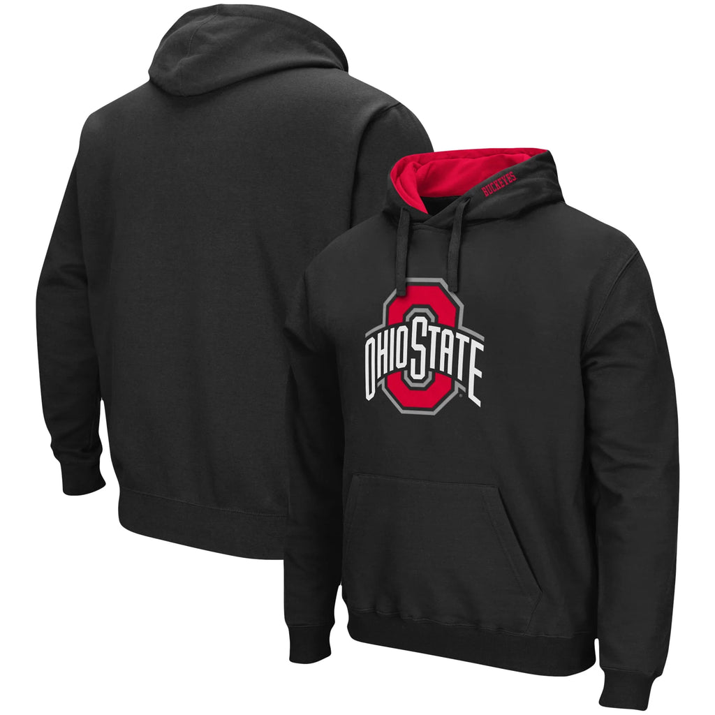 Men's Black Pullover Hoodie E4112