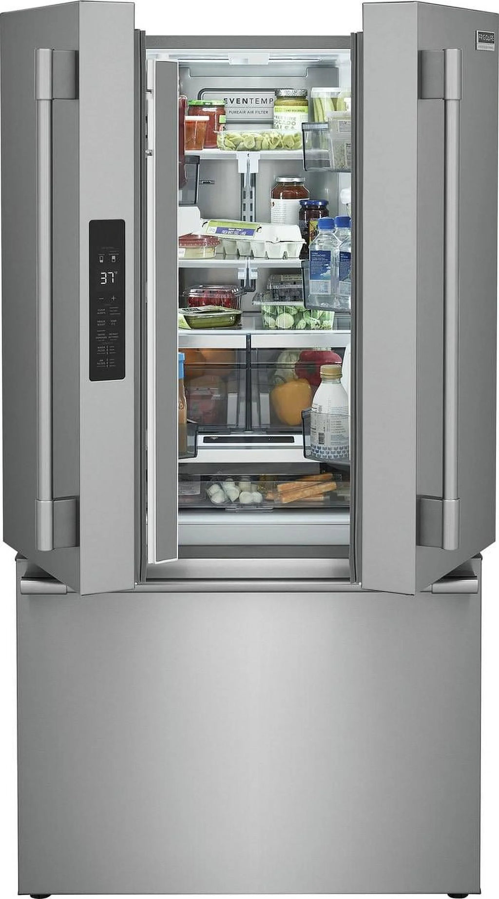 23.3 Cu. Ft. Stainless Steel French Door Counter-Depth Refrigerator T5217