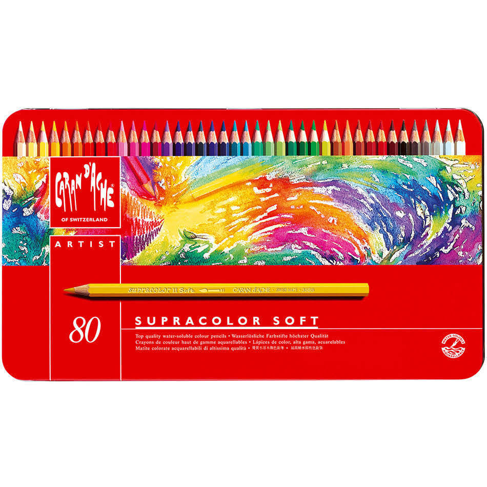 Set of 80 Soft Aquarelle Pencils I8146