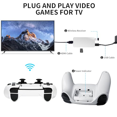 Retro Game Console with 20000+ Classic Games, 64GB, 4K, HDMI Output, Dual 2.4G Wireless Controllers Q8562