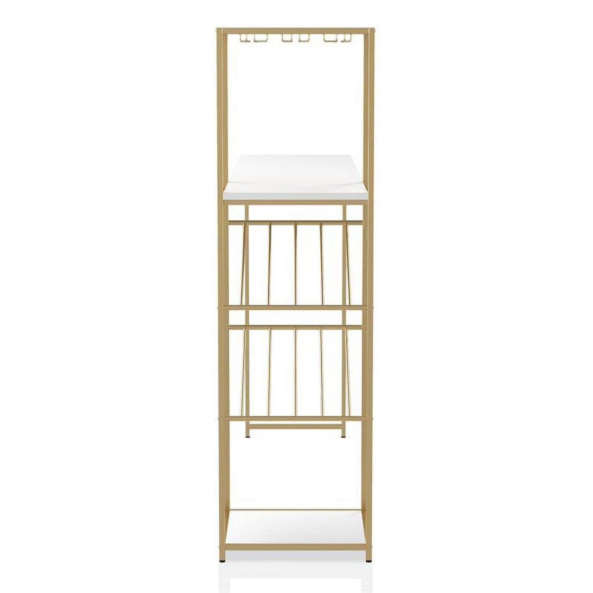 Metal Bar Table with Wine Shelf J5520
