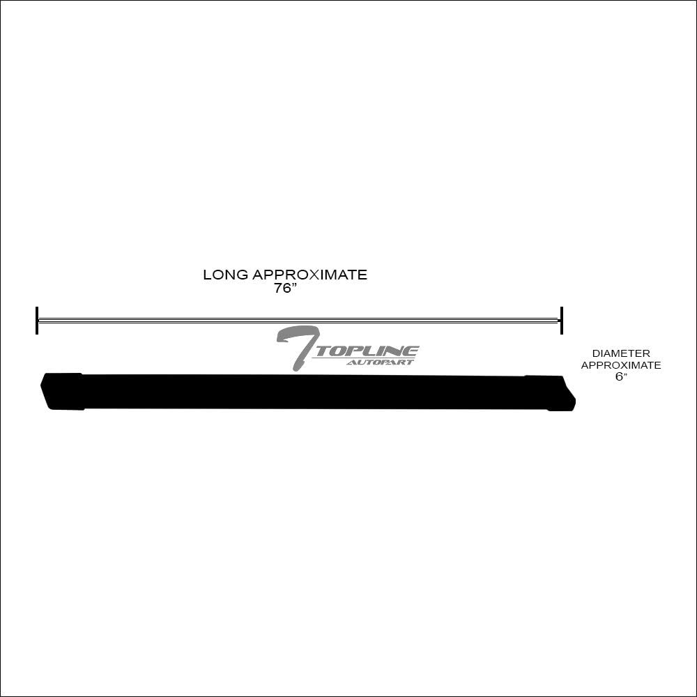 Matte Black Aluminum Side Step Rail Running Boards P8540