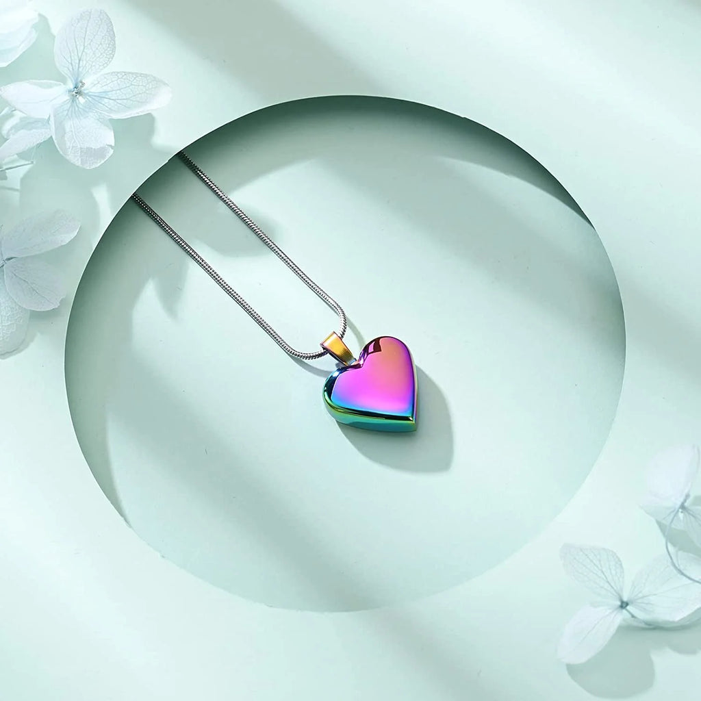 Heart Urn Necklace Cremation Jewelry V3151