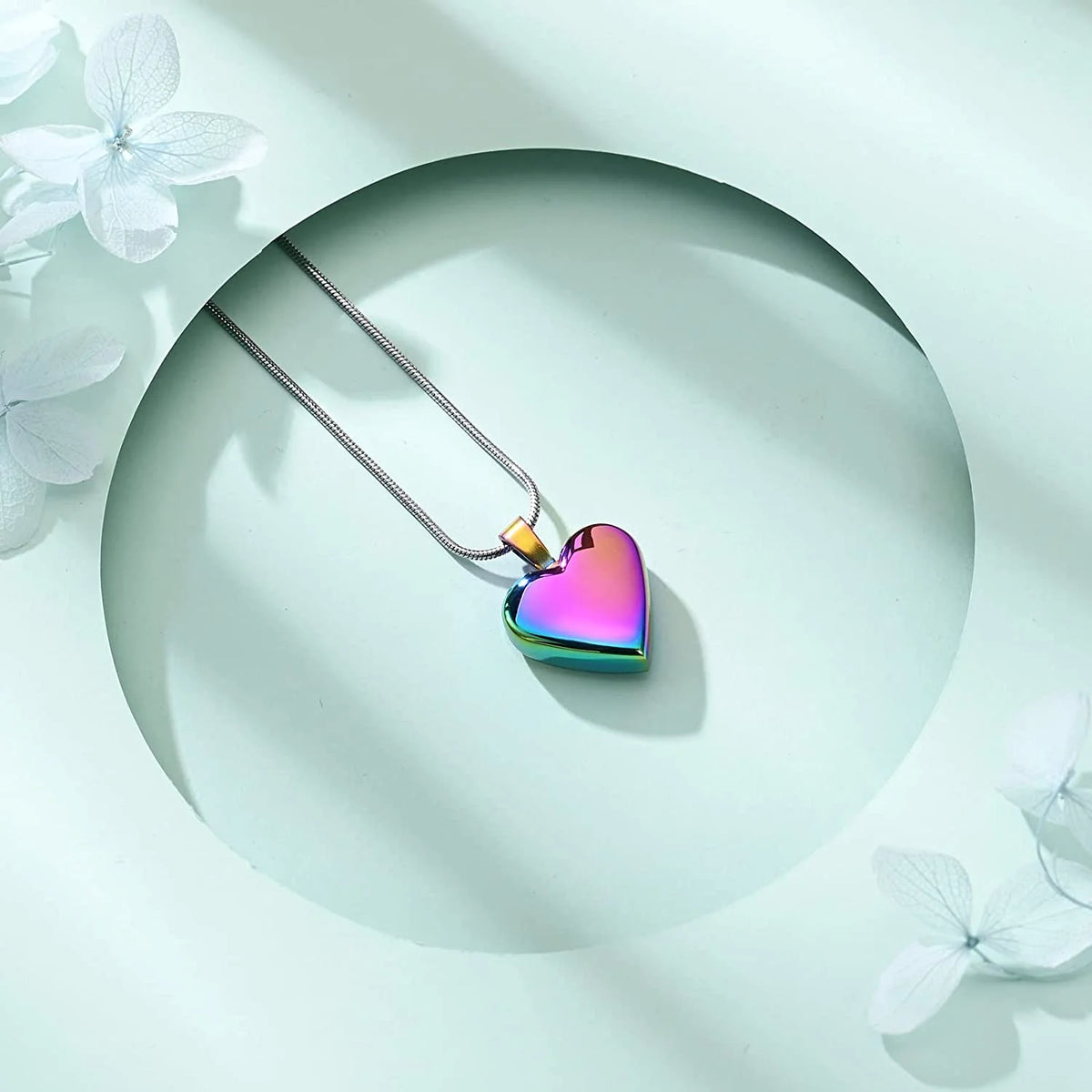 Heart Urn Necklace Cremation Jewelry V3151