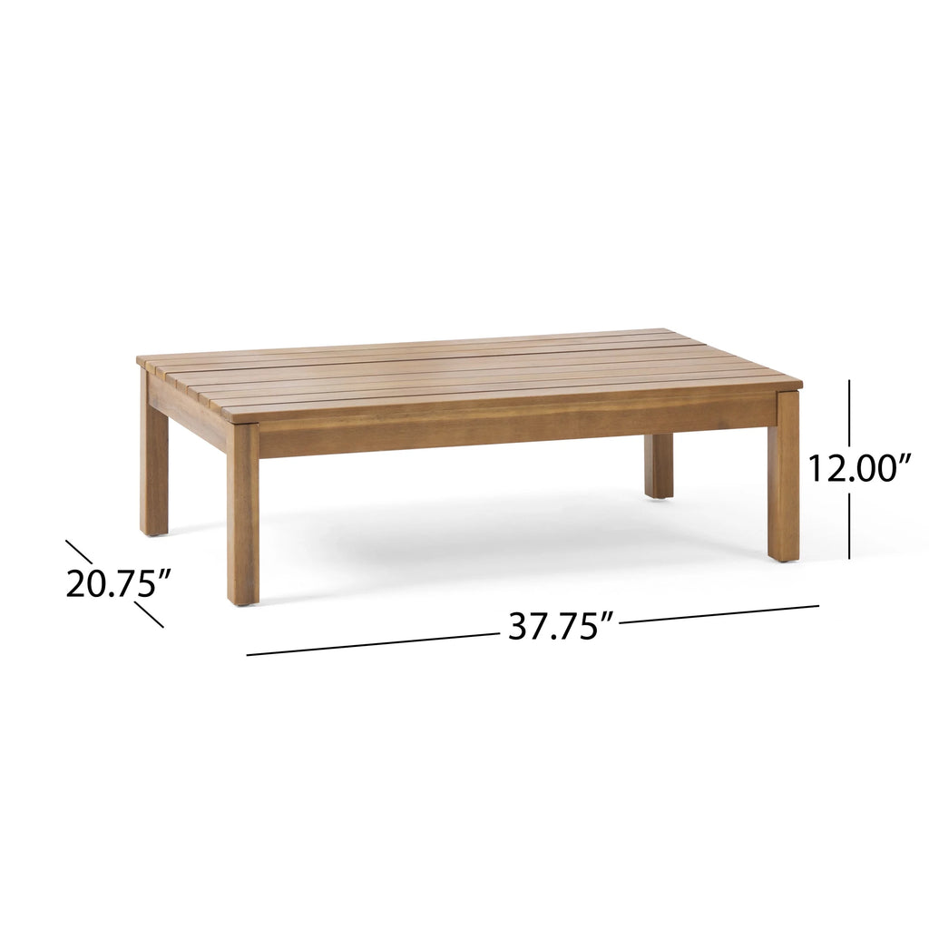 Acacia Wood Chat Set with Coffee Table A928109