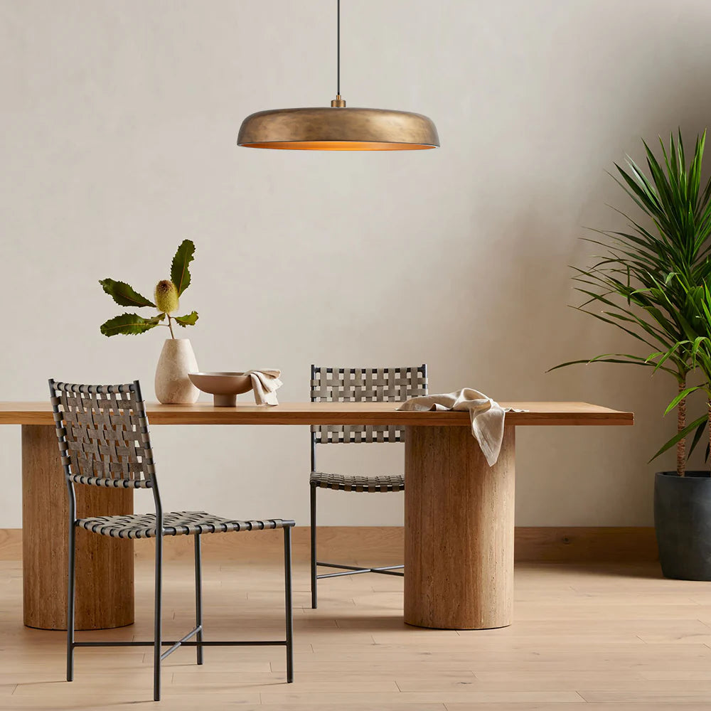 1-Light Dimmable Dome Mid-Century Modern Pendant M844