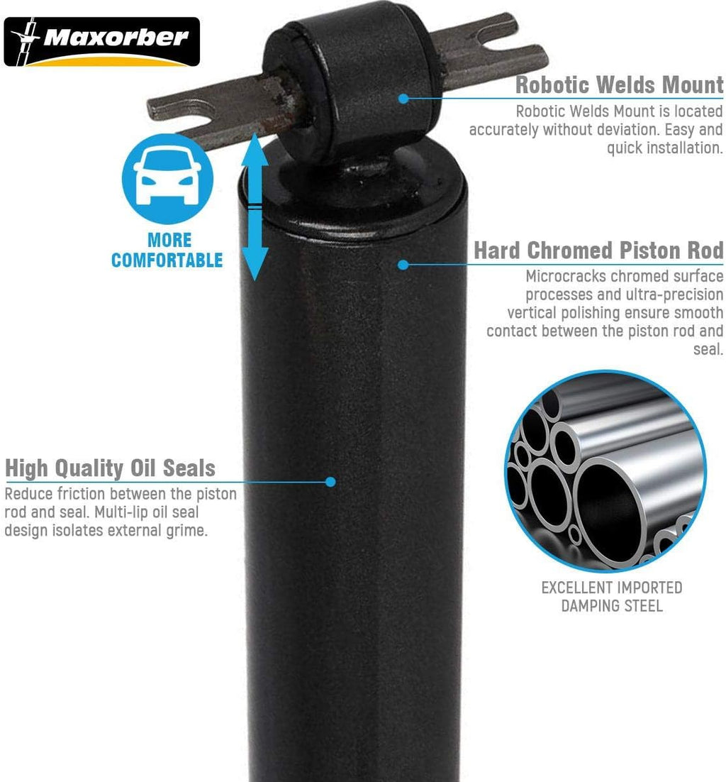 Rear Set Shocks Struts Absorber Pack of 2 E38726