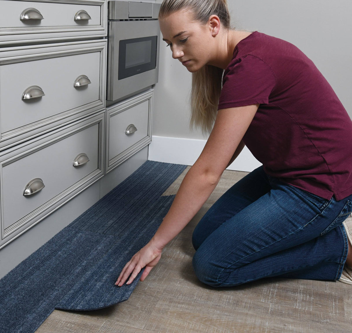 Taupe Self Stick Carpet Tile X924980