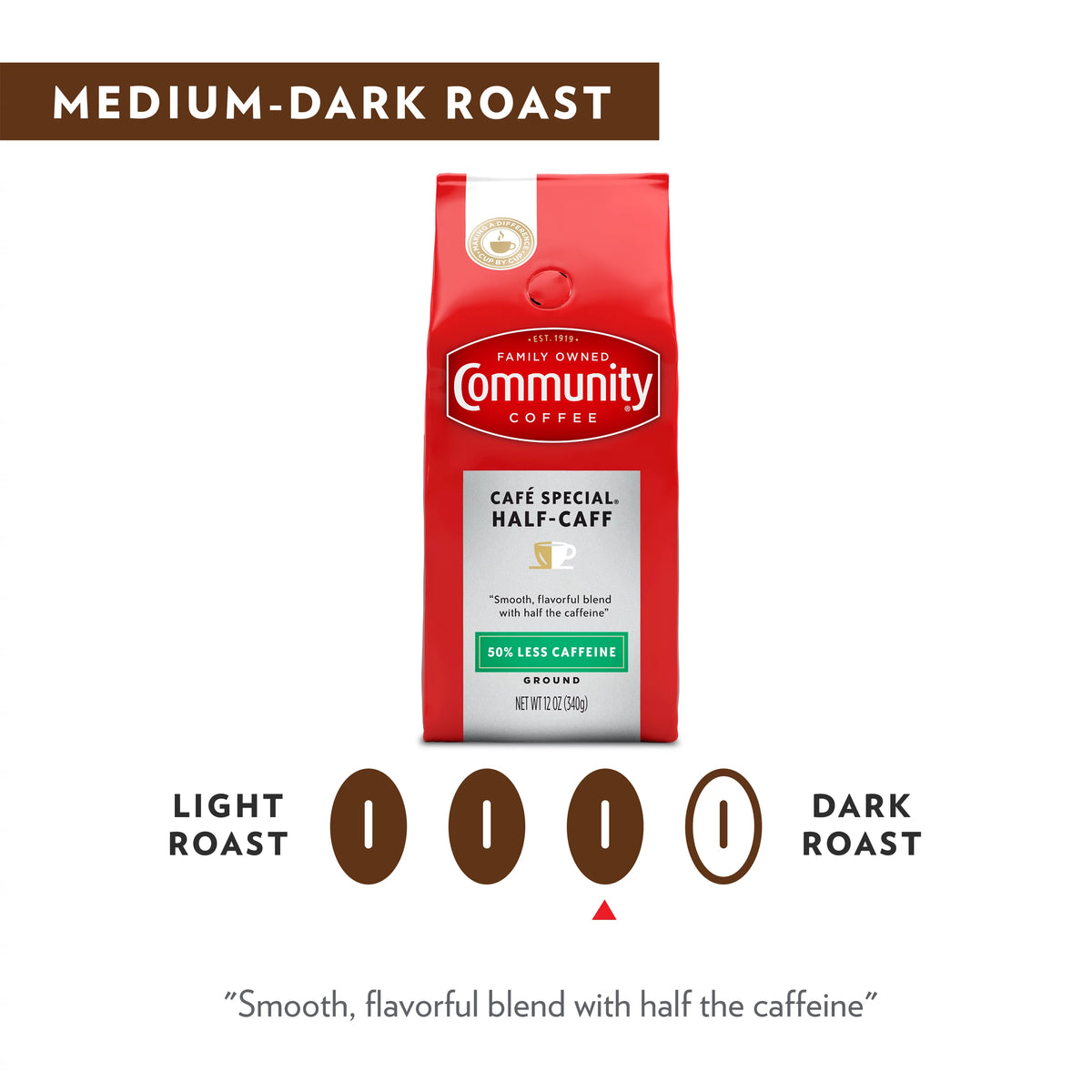 Half-Caff 32 Ounce Bag Coffee D577