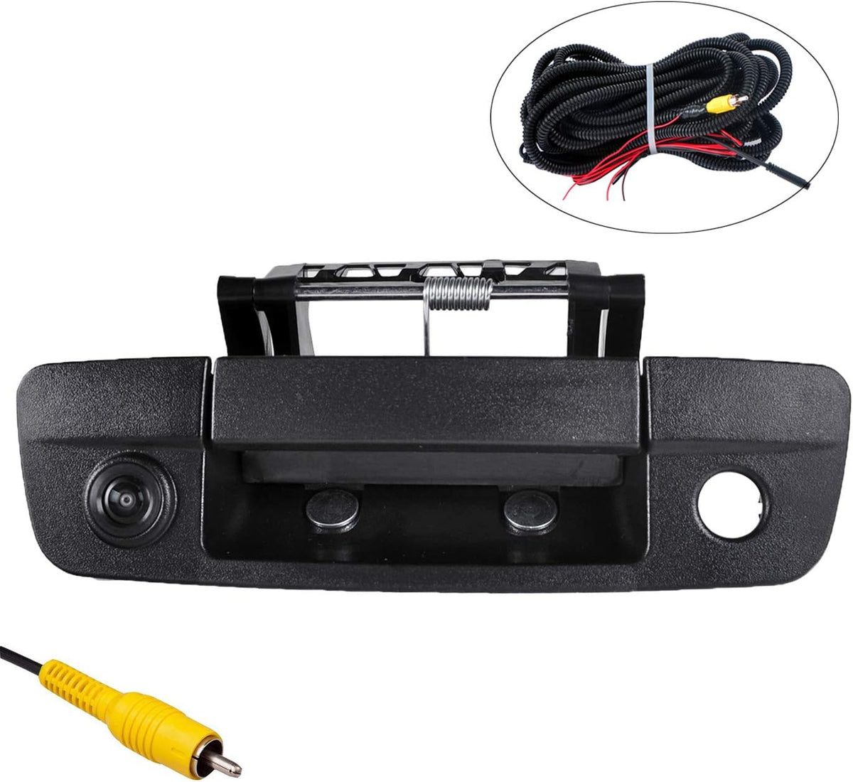 Black Tailgate Backup Reverse Handle with Camera E119836