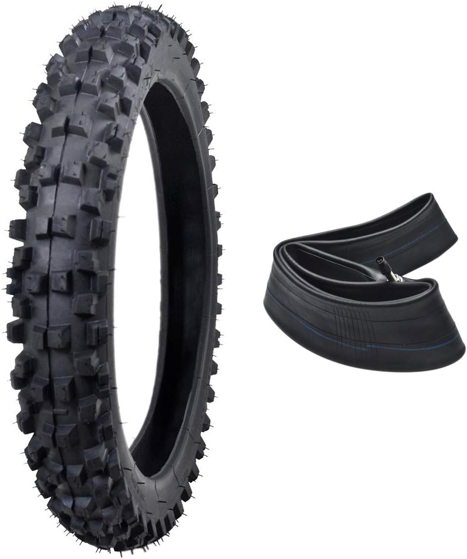 60/100-14 14'' Knobby Tire With Tube Pack of 2 T4792