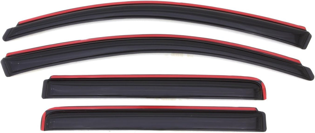 4-Piece In-Channel Side Window Deflector for Nissan Titan Crew Cab Q964