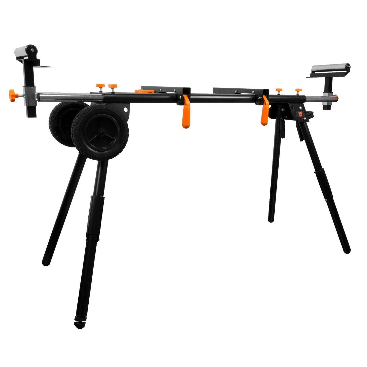 Collapsible Rolling Miter Saw Stand with 3 Onboard Outlets Z287966