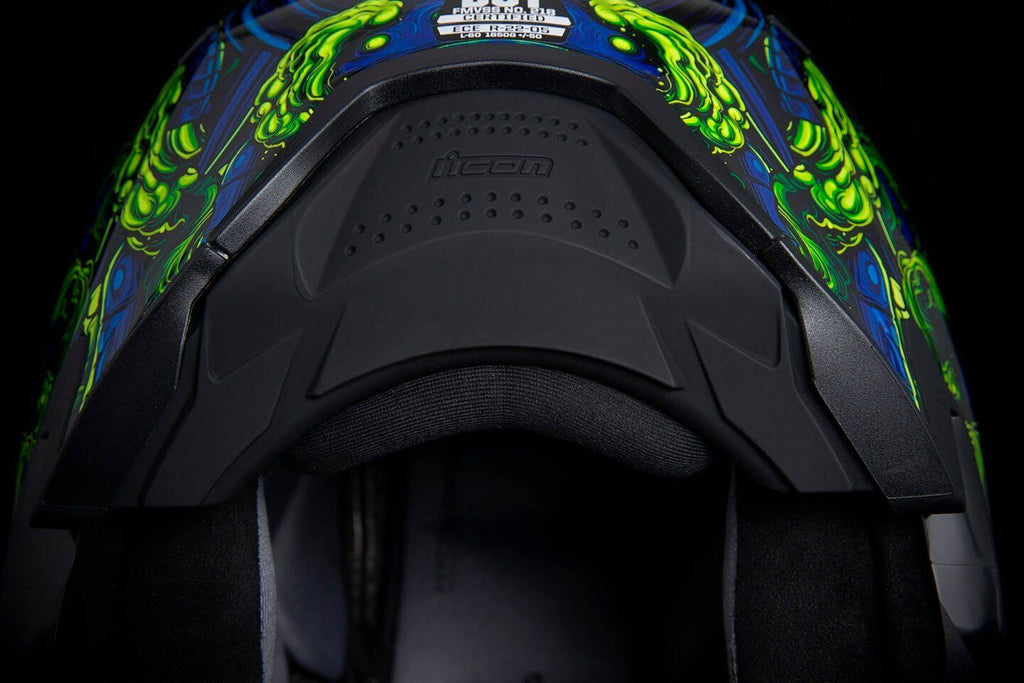 Blue/Green XS Helmet Q8985