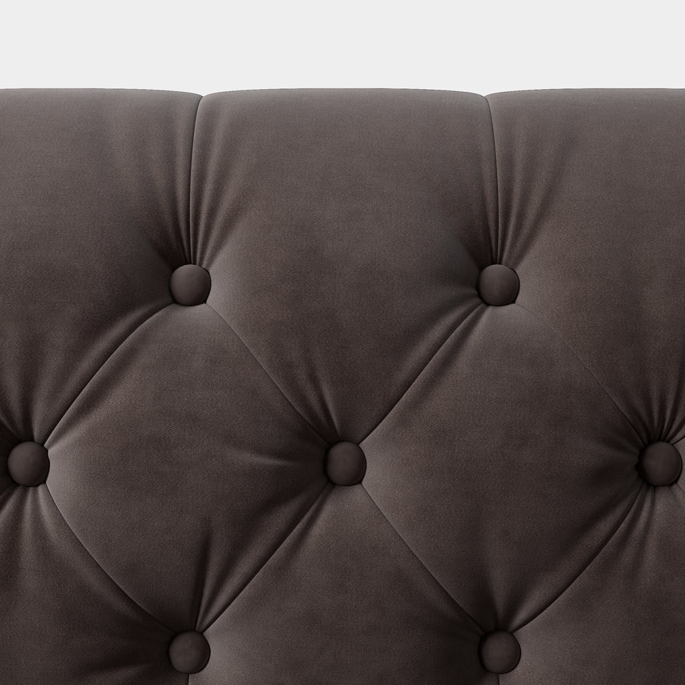 3 Seater Velvet Sofa with 3 Pillows H5295