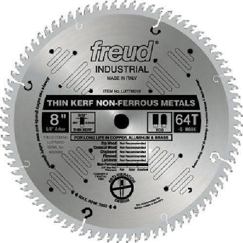 8x22 Thin Kerf Non-Ferrous Metal Saw Blade U2400