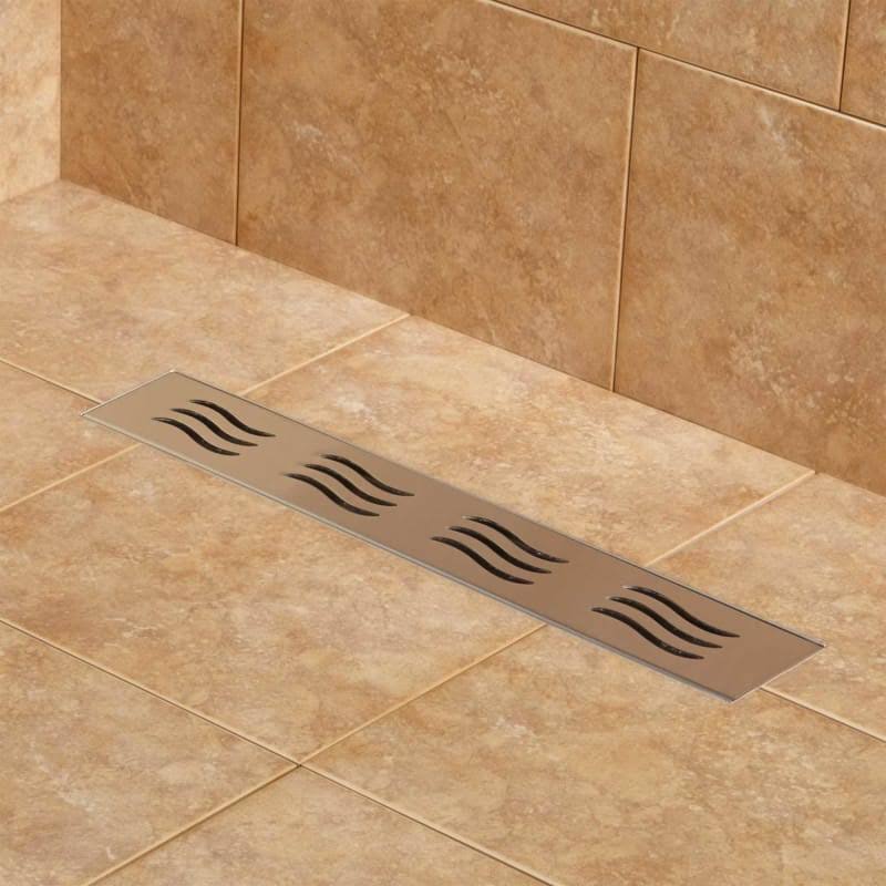 Brushed Stainless Steel Linear Shower Drain T5145