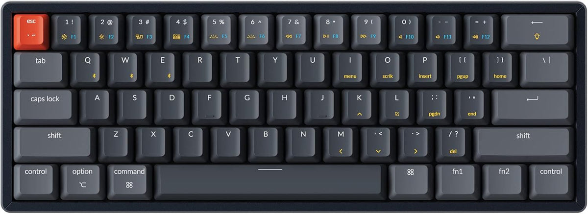 60% Bluetooth Wireless/USB Wired Mechanical Keyboard with Gateron G Pro Brown Switch, Aluminum Frame G54329