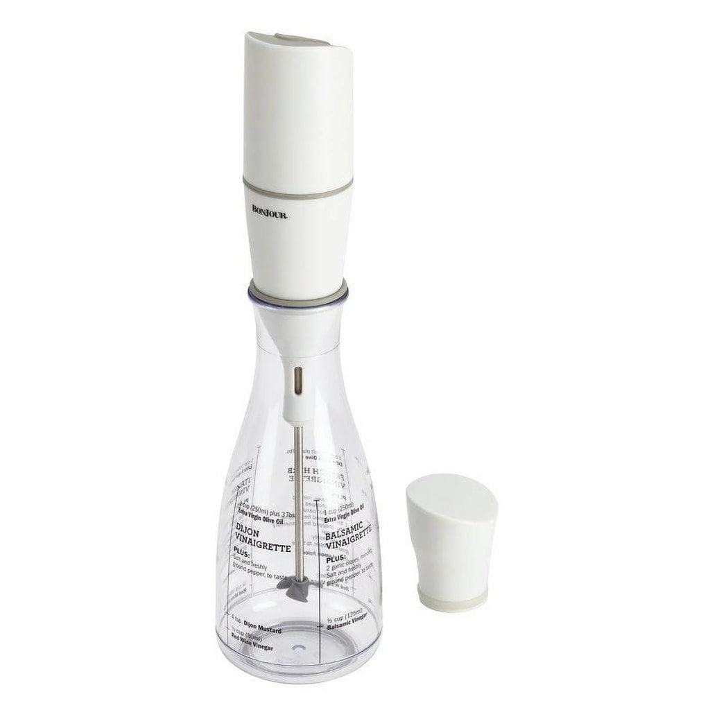 Plastic Salad Dressing Carafe and Handheld Mixer, 12 oz E191644