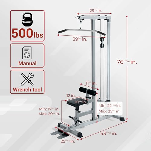 LAT Pull Down Cable Machine with Pulley B33129