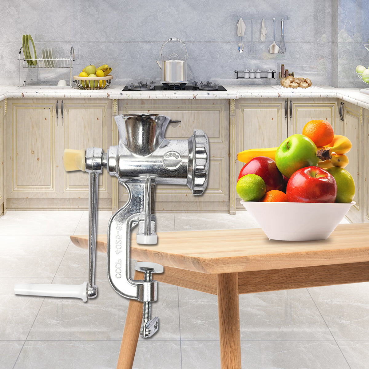 Manual Wheatgrass Juicer Aluminum Meat Grinder K624884