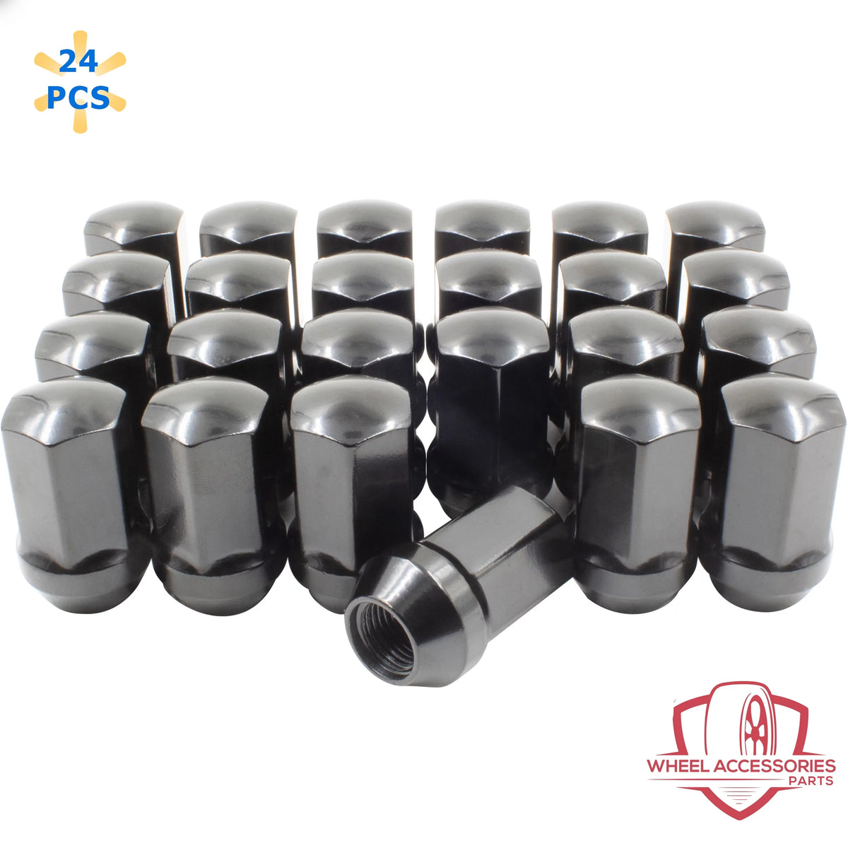 24 Pcs 14mm 1.50 Chrome Lug Nuts F705