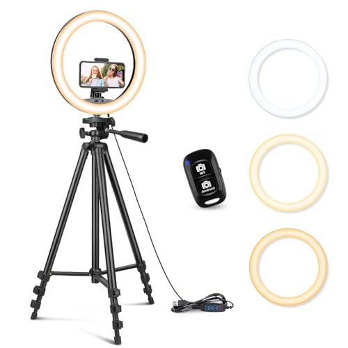 10'' Ring Light with 50'' Extendable Tripod Stand Y9252