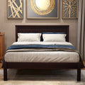 Twin Size Wood Platform Bed with Headboard B67986