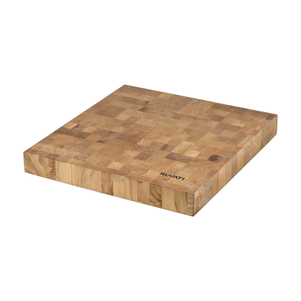 17 x 16 x 2 inch Thick End-Grain American Maple Solid Wood Cutting Board G4834