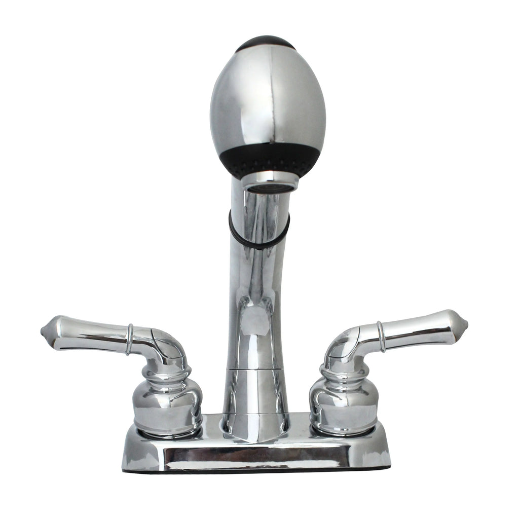 Universal Laundry Tub Faucet with Pull Out Spray Spout A859315