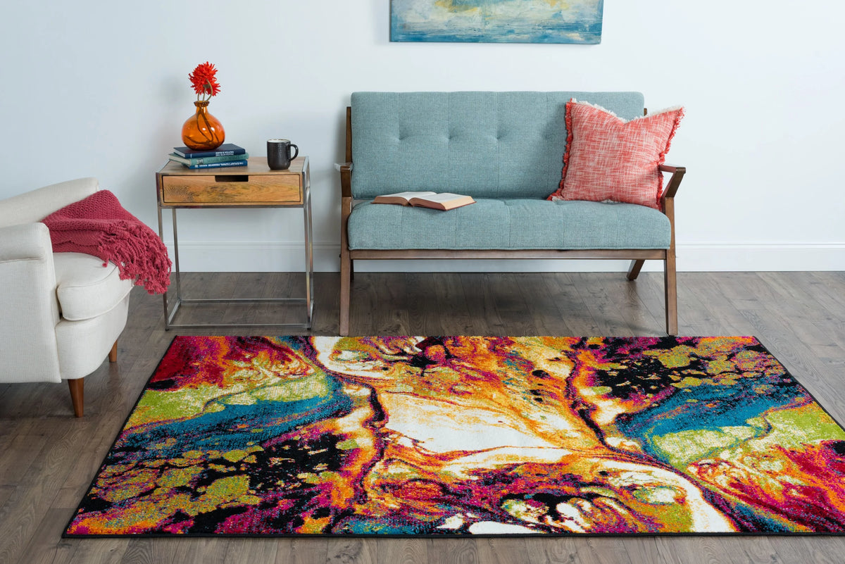 8x11 Multi-Color Large Area Rug S175